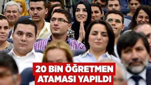 20 Bin öğretmen ataması yapıldı