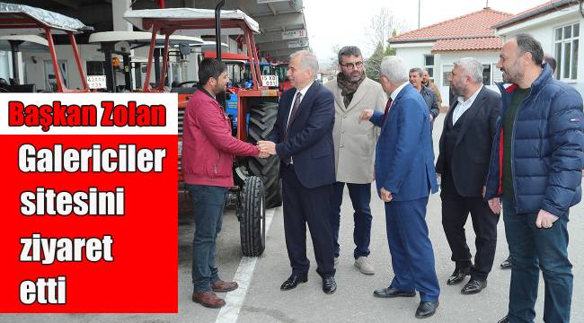 Başkan Zolan Galericiler sitesini ziyaret etti