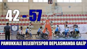 Pamukkale Belediyespor Deplasmanda galip 42-57
