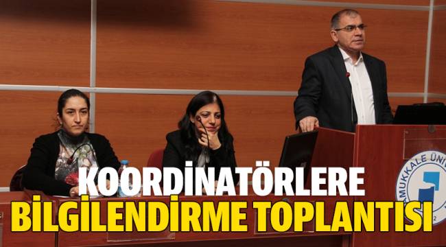 Uluslararası İlişkiler Fakülte ve Bölüm Koordinatörlerine bilgilendirme toplantısı