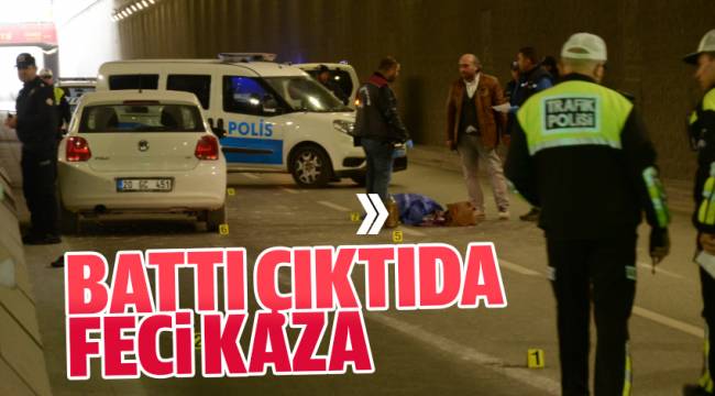 BATTI ÇIKTIDA FECİ KAZA