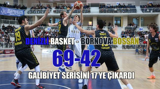 Denizli Basket galibiyet serisini 17'ye çıkardı