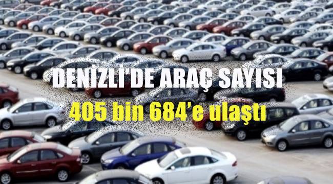 Denizli'de araç sayısı 405 bin 684’e ulaştı