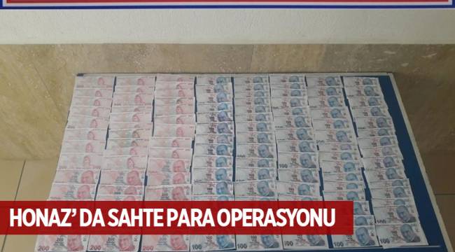 HONAZ’ DA SAHTE PARA OPERASYONU
