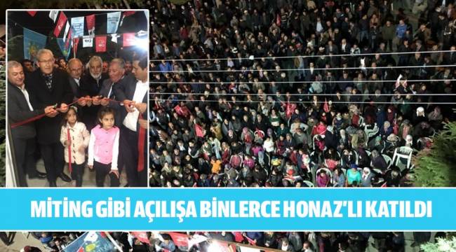 HONAZ MİLLET İTTİFAKI KOCABAŞ'TA SEÇİM OFİSİ AÇTI
