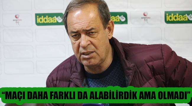 İldiz: ''Maçı daha farklı da alabilirdik ama olmadı''