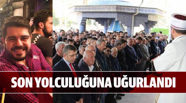 OĞLUNUN CENAZE TÖRENİNE KELEPÇELİ OLARAK KATILDI