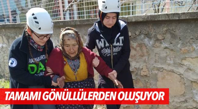 TAMAMI GÖNÜLLÜLERDEN OLUŞUYOR