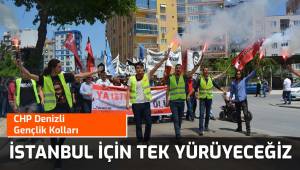 CHP Gençlik Kolları, İmamoğlu için; Tek Yüreğiz