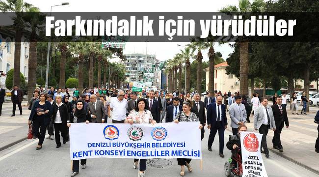 Farkındalık için yürüdüler
