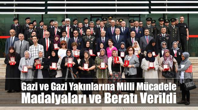 Gazi ve Gazi Yakınlarımıza Milli Mücadele Madalyaları ve Beratı Verildi