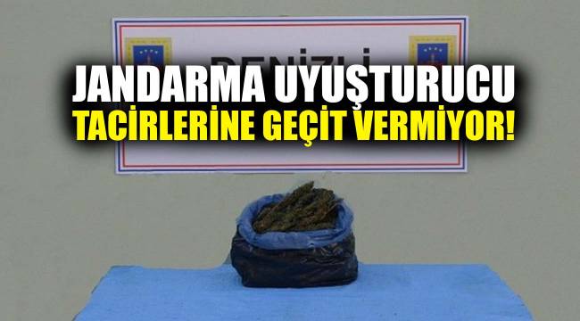 Jandarma uyuşturucu tacirlerine geçit vermiyor!