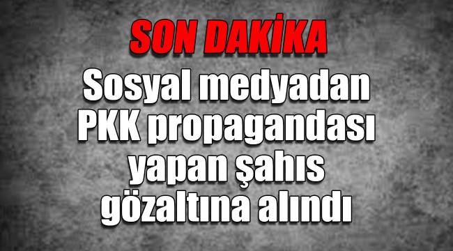 Sosyal medyadan PKK propagandasına gözaltı