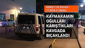 KAYMAKAMIN 3 OĞLU DA KAVGADA BIÇAKLANDI