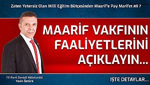 Maarrif Vakfının faaliyetlerini açıklayın