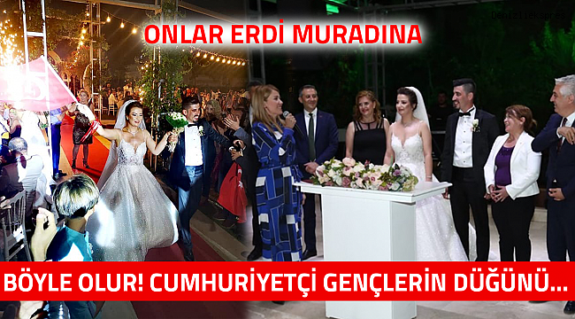 Böyle olur! Cumhuriyetçi gençlerin düğünü...