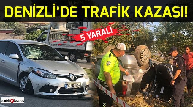 Denizli'de trafik kazası!