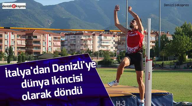 Denizlili sporcu İtalya'da Dünya ikincisi oldu