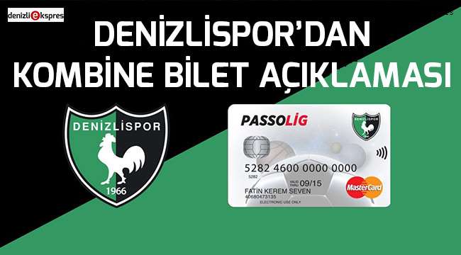 Denizlispor'dan kombine bilet açıklaması