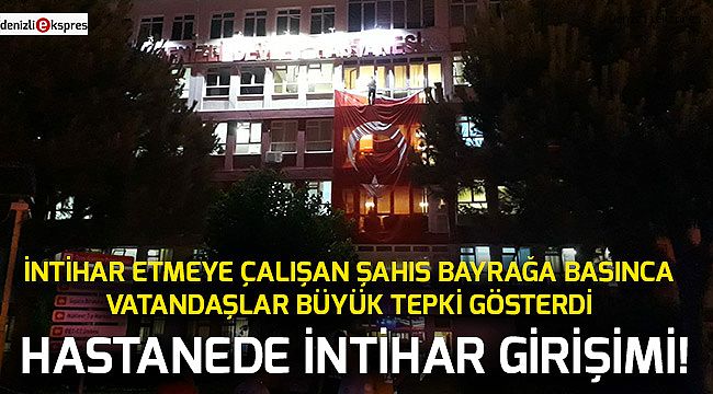 Hastanede intihar girişimi!