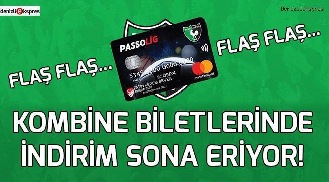 Kombine biletlerinde indirim sona eriyor!