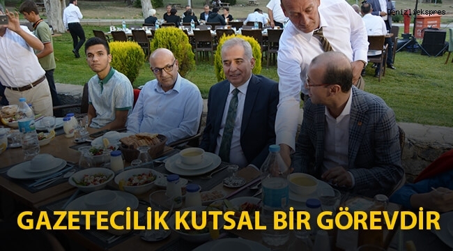 Zolan; Gazetecilik kutsal bir görevdir