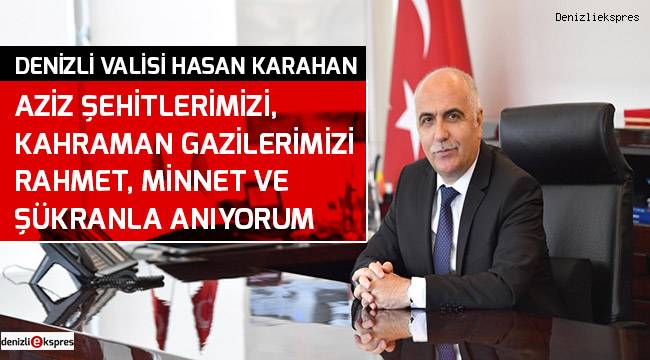 ''Aziz Şehitlerimizi, Kahraman Gazilerimizi rahmet, minnet ve şükranla anıyorum''