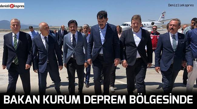 Bakan Kurum deprem bölgesinde