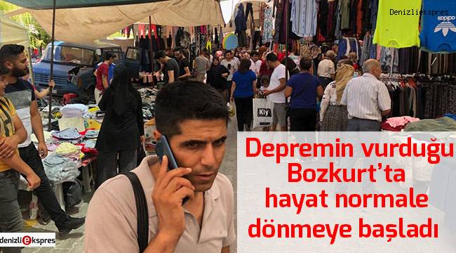 Bozkurt’ta hayat normale dönmeye başladı
