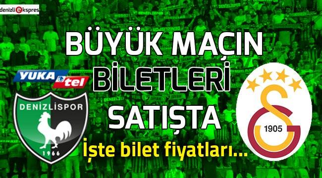 Büyük maçın biletleri satışta