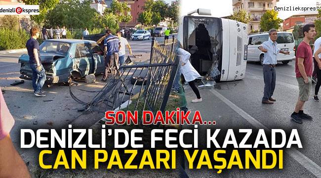 Denizli'de feci kaza!