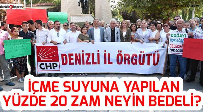İçme suyuna yapılan yüzde 20 zam neyin bedeli?