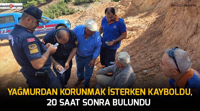 50 yaşındaki adam kaybolduktan 20 saat sonra bulundu