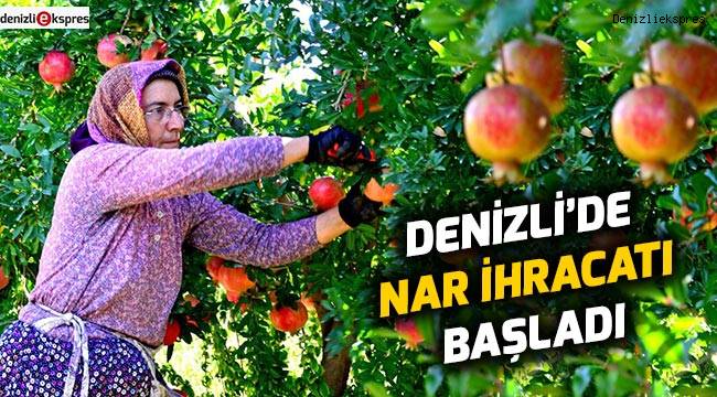 Denizli’de nar ihracatı başladı