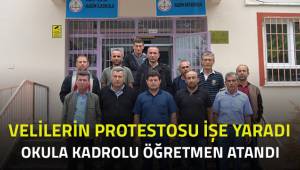 VELİLER PROTESTO ETTİ, OKULA ÖĞRETMEN ATANDI