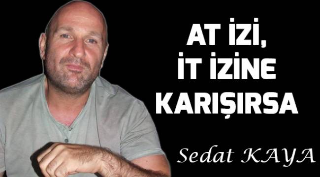 AT İZİ, İT İZİNE KARIŞIRSA