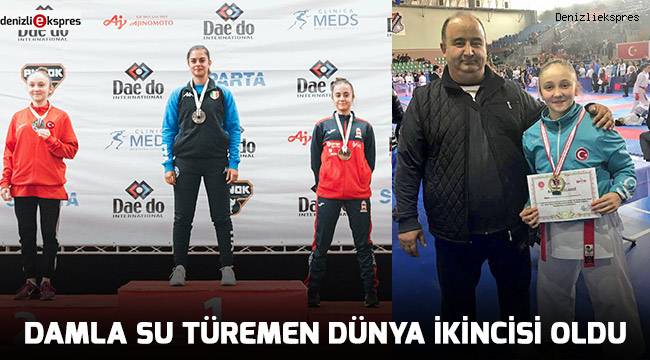 DAMLA SU TÜREMEN DÜNYA İKİNCİSİ OLDU