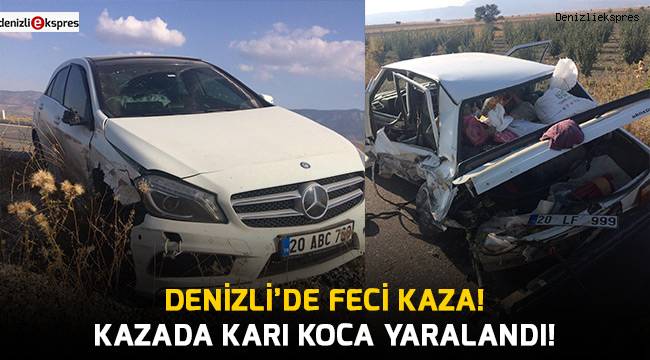 Denizli'de feci kaza!