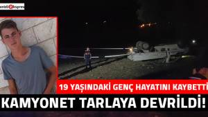 Denizli'de otomobilin çarptığı kamyonet tarlaya devrildi: 1 ölü, 2 yaralı
