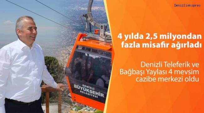Denizli Teleferik ve Bağbaşı Yaylası 4 mevsim cazibe merkezi