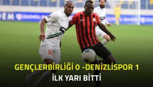 Deplasmanda, Denizlispor Gençlerbirliği karşısında 1-0 önde