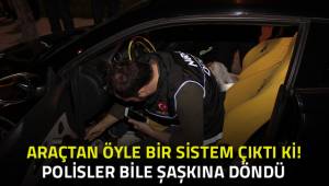 Durdurulan araçtaki radar takip cihazı polisi bile şaşkına çevirdi