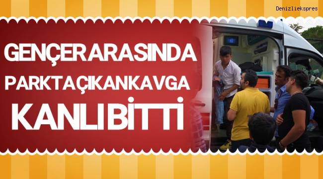 Gençler arasında parkta çıkan kavga kanlı bitti