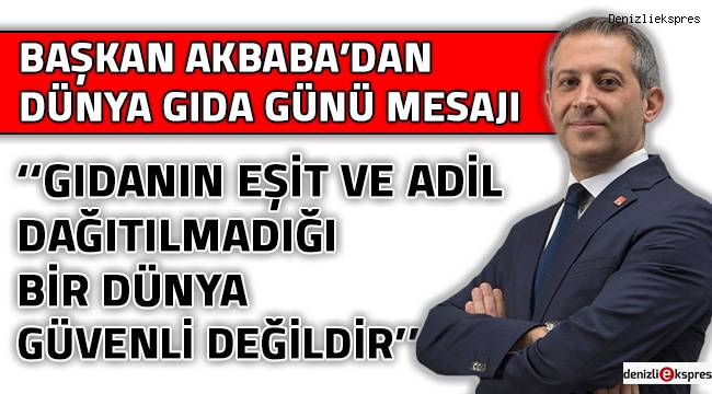 ‘‘Gıdanın eşit ve adil dağıtılmadığı bir dünya güvenli değildir’’