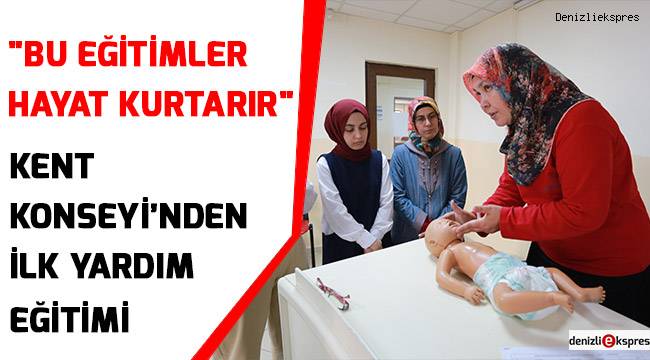 Kent Konseyi’nden ilk yardım eğitimi
