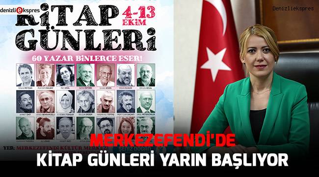 MERKEZEFENDİ’DE KİTAP GÜNLERİ YARIN BAŞLIYOR
