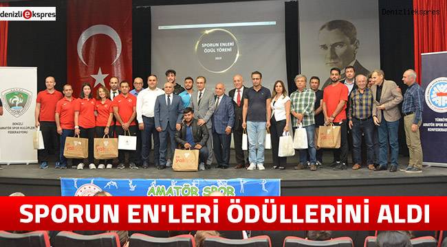 SPORUN EN'LERİ ÖDÜLLERİNİ ALDI