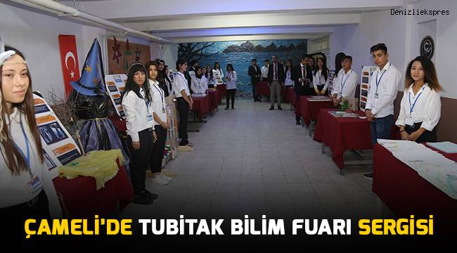 Çameli'de TUBİTAK Bilim Fuarı sergisi