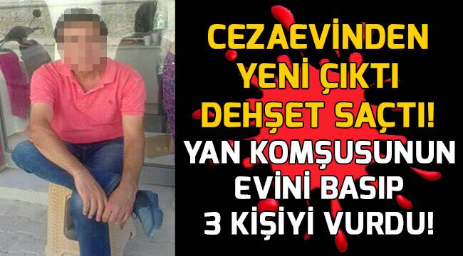 Cezaevinden yeni çıktı, dehşet saçtı!