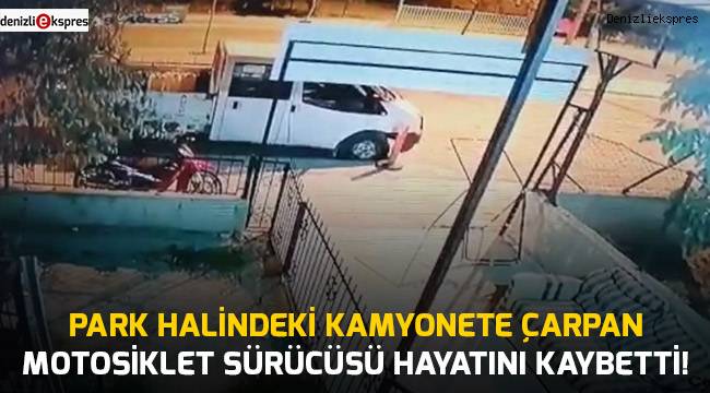 Denizli Motosiklet Kazası  . Çarpmanın Etkisiyle Savrulan Motosiklet, Kamil Işık�a Ait Park Halindeki 42 Bay 67 Plakalı Otomobile Çarparak Durabildi.